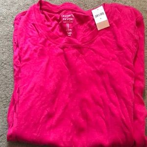 Pink long-sleeve shirt